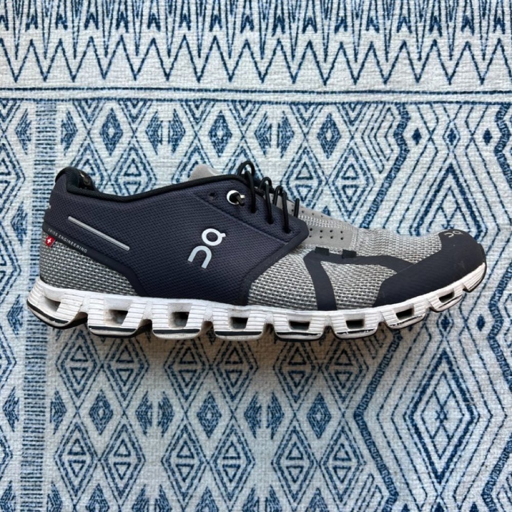 on CLOUD black slide ons